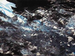 S055 夏雨墨---跳躍(之2)69x138cm 2010